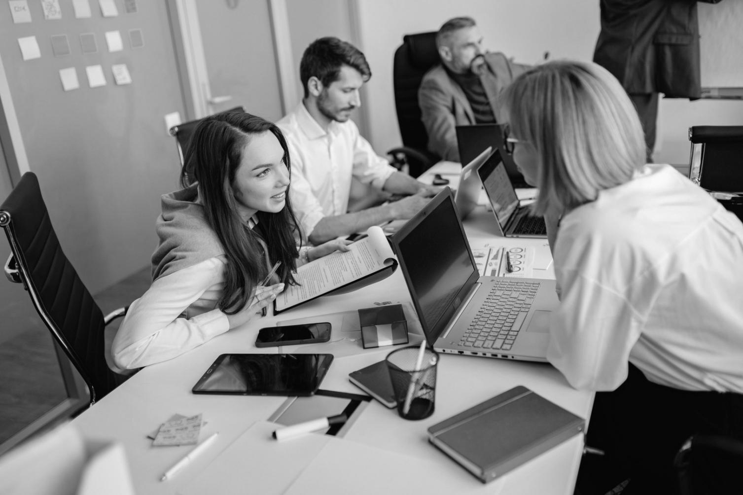 Ambiente de trabalho focado em planeamento financeiro